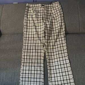 Black and white dress pants
